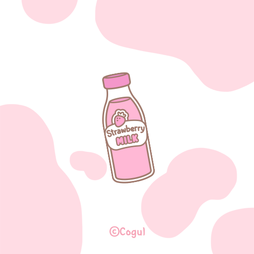 카카오톡 테마 - 딸기 밀크 (카톡테마) logo