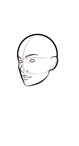 Face draw step by step view Screen 3