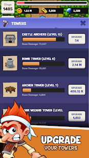 Tiny Hero Towers - Idle Tower Defence Varies with device screenshots 1