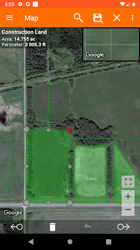 Planimeter: Field Area Measure Screen 2