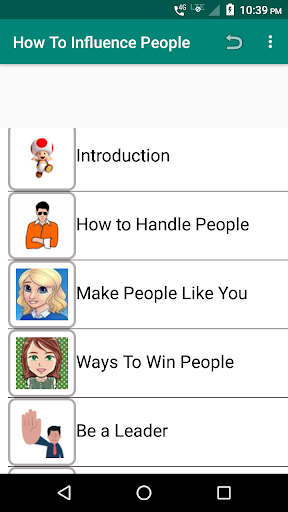 Android application How To Influence People screenshort