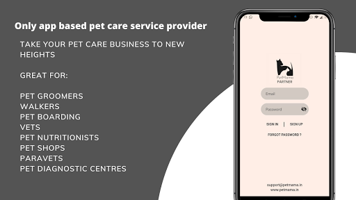 Android application PetMama Partner App screenshort