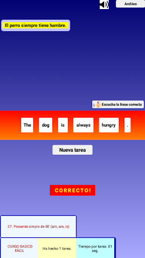 Gramática Inglés ejercicios D Screen 3