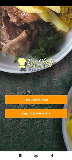 Android application Du Cheff Marmitex screenshort