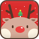 Red Rudolph go sms theme icon