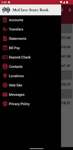 McClave State Bank Mobile Screen 2