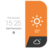 Amber daily weather report icon