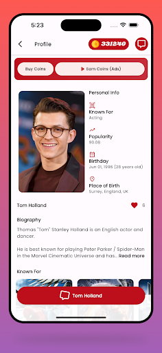 Celebschat - Stars Messanger Screen 2