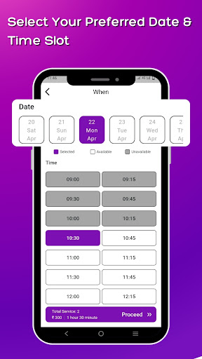 ZIAVII- Salon Appointment App Screenshot