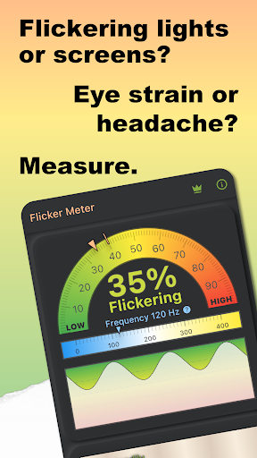 Android application LED Light Flicker Meter screenshort