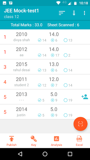 EvalBee OMR sheet scanner