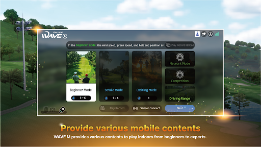 Android application Golfzon WAVE M screenshort