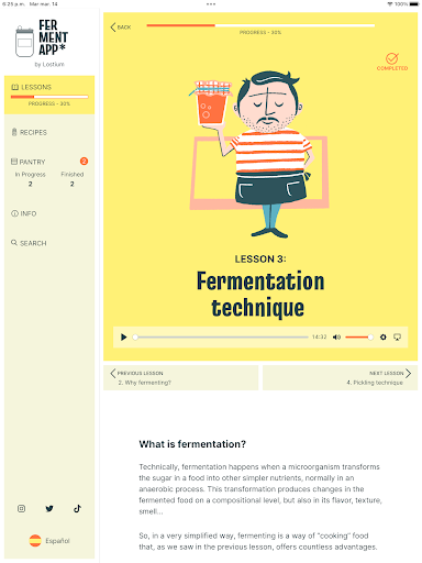 Screenshot of FermentApp