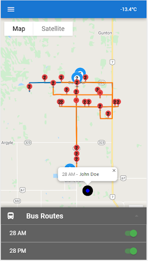Android application FPC School Bus Tracker screenshort