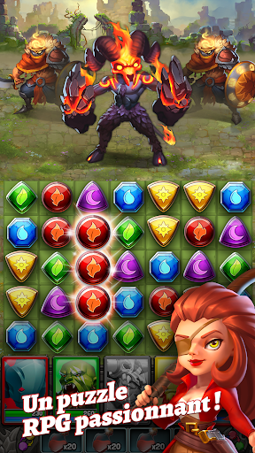 Code Triche Dragon Strike: Puzzle RPG APK MOD (Astuce) screenshots 1