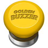 Golden buzzer button icon