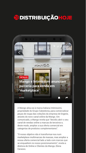 Distribuição Hoje Screen 2