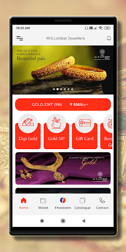 Android application M.S.Lotlikar Jewellers screenshort
