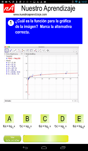 GeoGebra para graficar funcion Screen 2