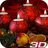 Christmas Candle 3D Wallpaper icon