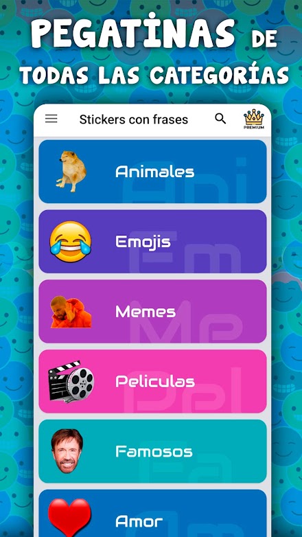 Stickers graciosos para WhatsA Screen 2