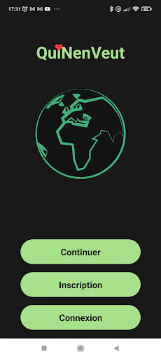 Android application QuiNenVeut screenshort