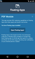 screenshot of Floating Apps - PDF Module