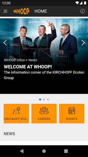 Android application WHOOP by ECOTEC screenshort