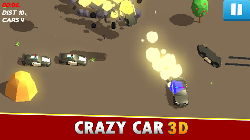 Crazy Car 3D  Wanted