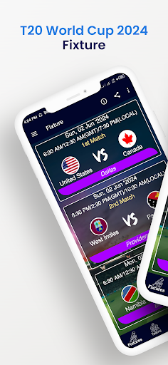 Android application T20 World Cup Schedule 2024 screenshort