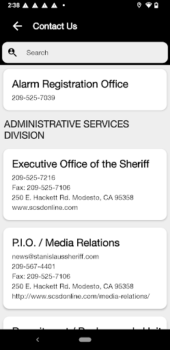 Stanislaus County Sheriff Screen 2