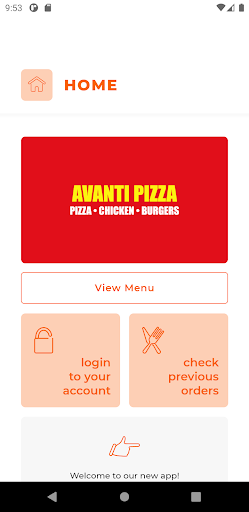 Android application Avanti Pizza WN7 screenshort