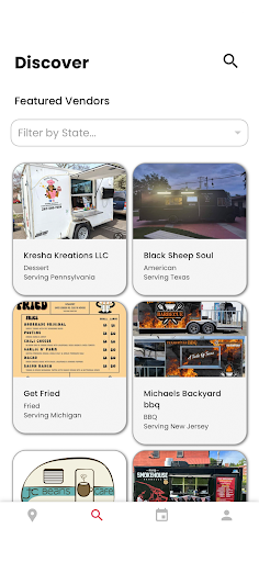 Street Eats Food Vendor Finder Screen 2
