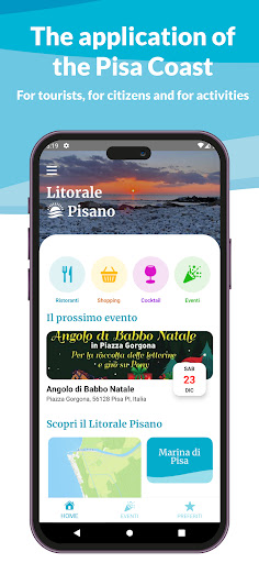 Android application Pisa Coast screenshort