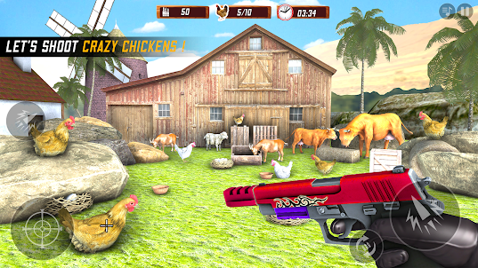 치킨 버드 슈팅 게임: 사격게임 총게임
