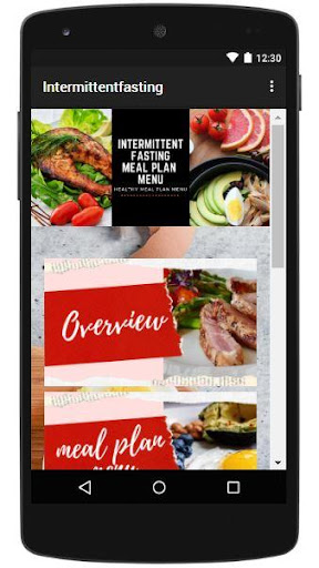 Android application INTERMITTENT FASTING MEAL PLAN screenshort