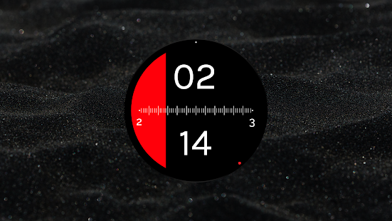 Tymometer - Captura de pantalla de la cara del rellotge Wear OS