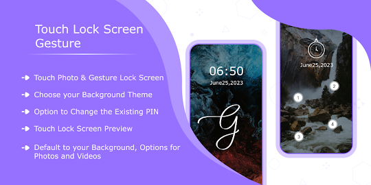 Touch Lock Screen Photo Video