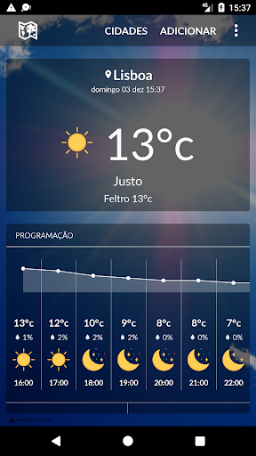 Android application Portugal Weather screenshort