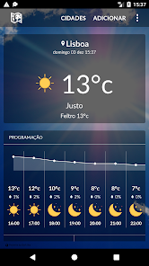 Captura de Pantalla 1 Clima Portugal android