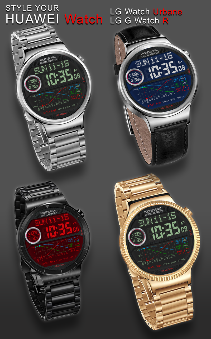 Android application V01 WatchFace for Android Wear screenshort