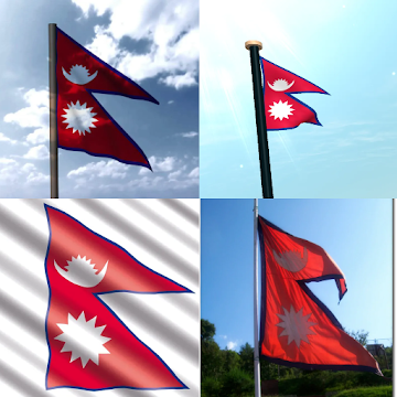 Captura de Pantalla 1 Nepal Flag Wallpaper: Flags and Country Images android