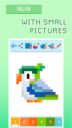 Game screenshot Pixyfy：ピクセルアートとカラーリング mod apk
