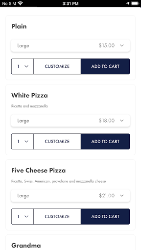 Pies Place Screen 3