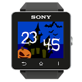 Halloween clock icon