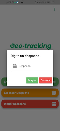 Geo-Tracking Screen 2