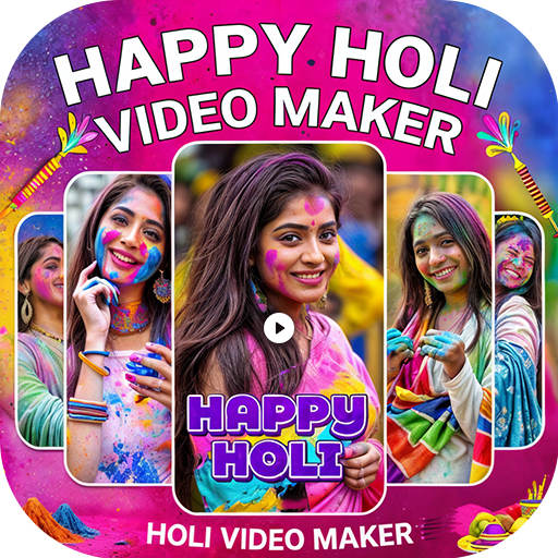Happy Holi Video Maker Télécharger sur Windows