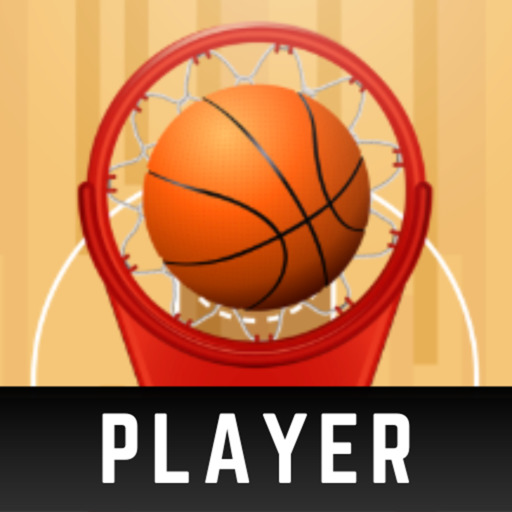 Swish Hoop Player: Basketball logo