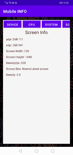 My Mobile Info Screen 3