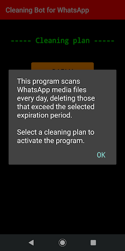 Cleaning Bot for WhatsApp